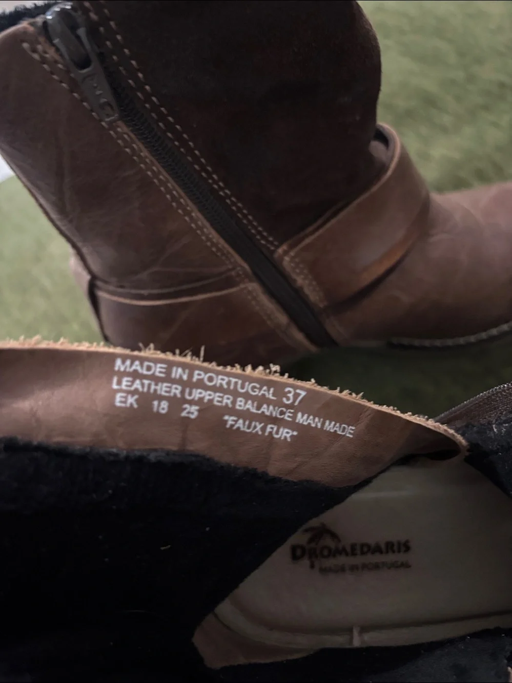 Dromedaris Women's Brown Leather Casual Ankle Boots Size 6.5